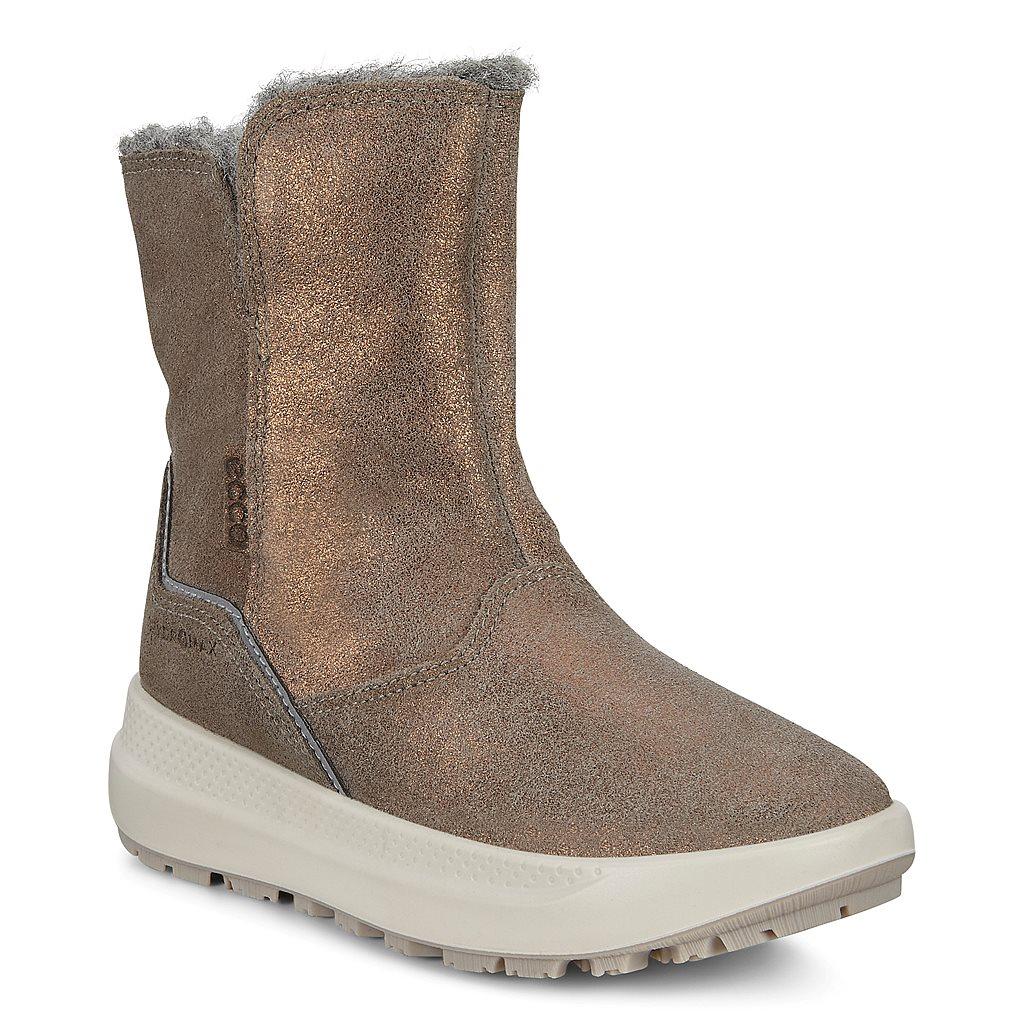 Ecco Solice K Girls Snow Boots Metallics Sales - India EWA-901856